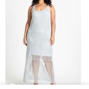 Eloquii Silver Sleeveless sweater dress Knit Dress 14/16